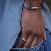 Tate silver bangle bracelet